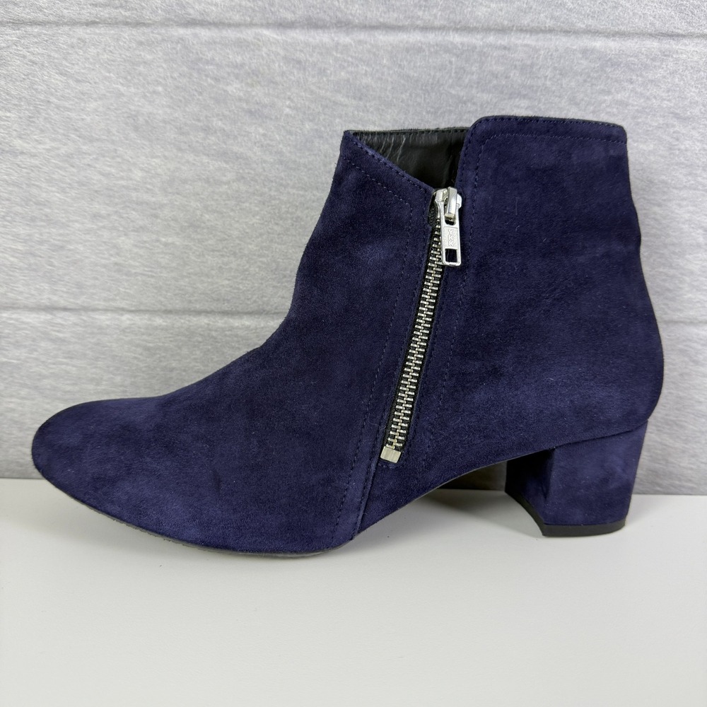 Eric Michael Navy Suede Leather Ankle Boots Size 40 US 9.5-10 Made in Portugal